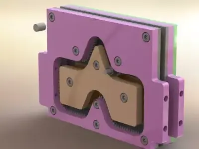 Toothed jig asm Free 3D model