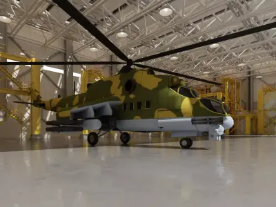 Helicopter 3D model by sobervp7