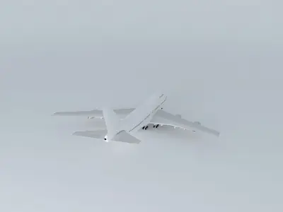 Template Boeing 747 200B PW Free 3D model