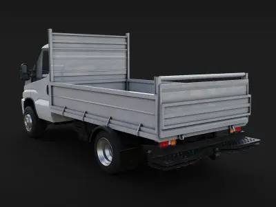 Iveco daily Pick up Truck Low-poly 3D model
