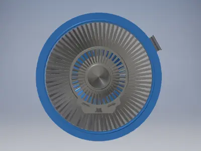 jet engine asm 3d model 3D model