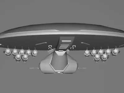 STAR WARS Droid Gunship - Low Poly Game - Battlefield FBX MODEL Low-poly 3D model