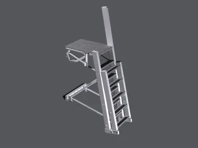 Ladder for Rafale Fighter 3D model