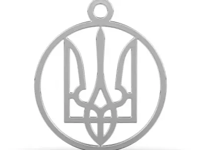 Pendant Ukraine 3D print model purchase