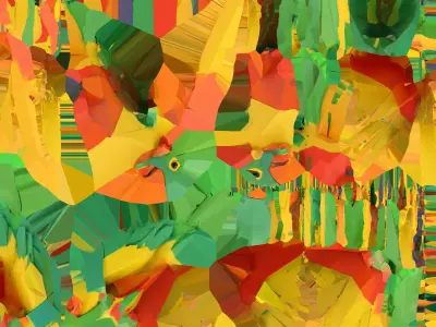 Geometric Parrot 3D Modern Decorative Sculpture Free 3D print model