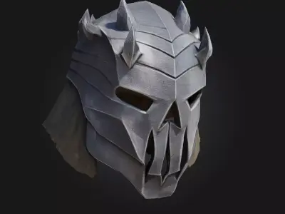 Warrior Dreadhelm  3D Model of Fearsome Battle Armor 3D model