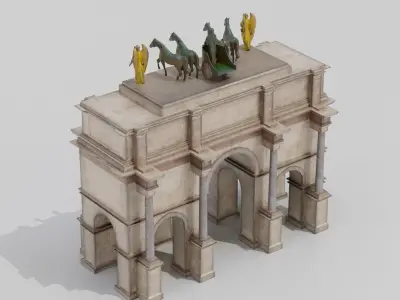 Arc de Triomphe du Carrousel 3D model