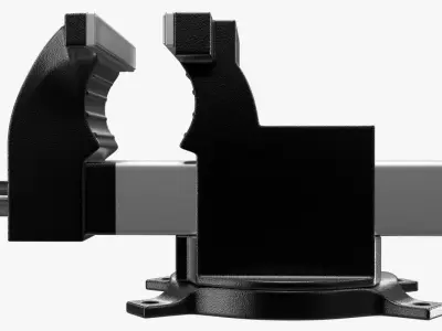 Vise 3D metal clamp 3D model