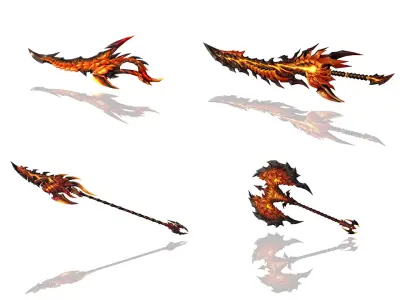 Infernal Weapons 3D Model Pack