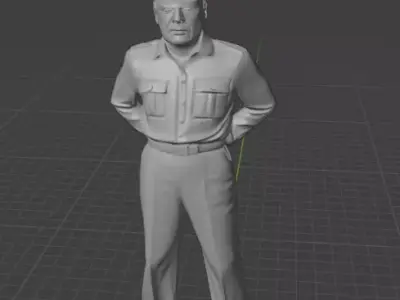 Douglas MacArthur 3D print model