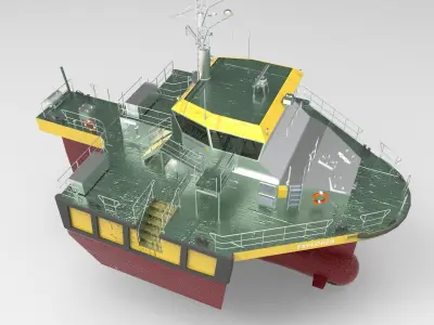 exploler swath Low-poly 3D model