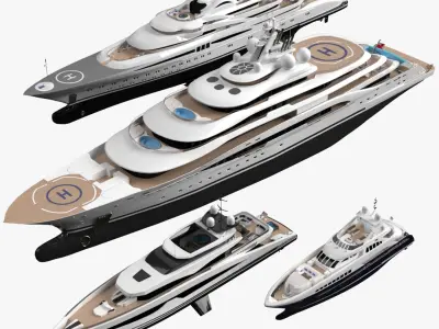 Collection Yachts July 2021 3D model