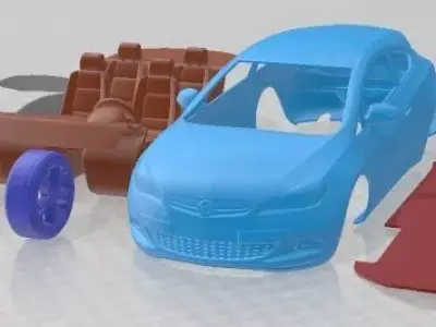 Opel Astra GTC 2012 Printable Car 3D print model
