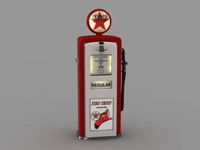old Gas Pumps 3D model