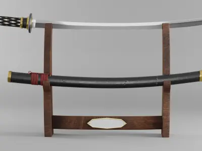 Katana Sword 3D model shop