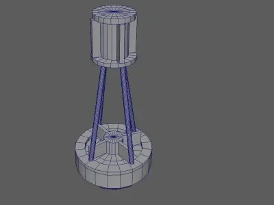Low Poly Buoy drum Free low-poly 3D model
