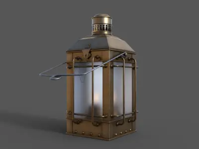 Ships Lantern Low-poly 3D model