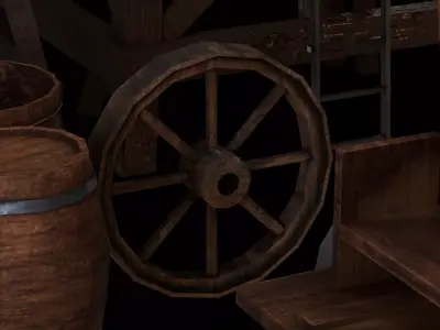 Medieval Asset kit Low-poly 3D model