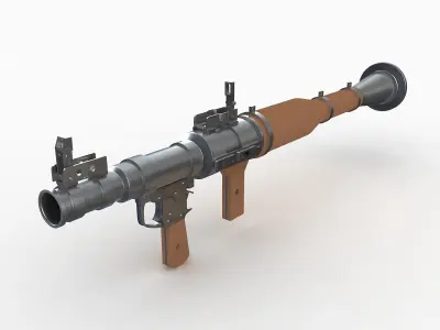 RPG-7 Rocket LAuncher 3D model buy