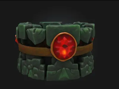  Mystic Well of Embers  Enchanted Crucible of Eternal Flame 3D model