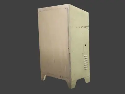 Old painel control 16 Low-poly 3D model
