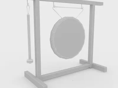 3d gong stand 3D model