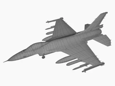 F-2 Viper Zero Free low-poly 3D model