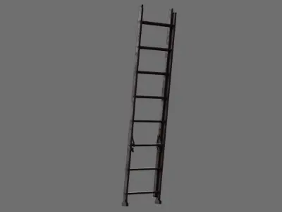 Ladder 1C Low-poly 3D model