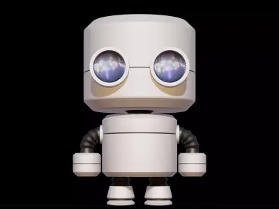 Valentine Cylinder Robot 3D model