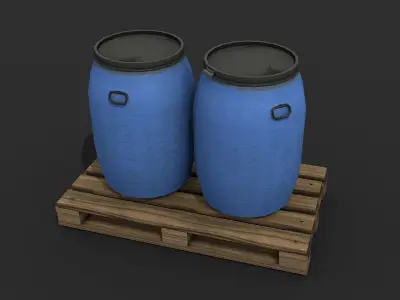 FPS Map Props - Game Assets Low-poly 3D model