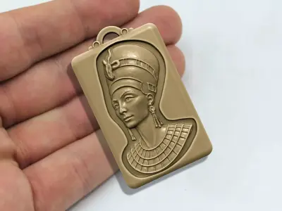 NEFERTITI QUEEN OF ANCIENT EGYPT PENDANT 3D print model