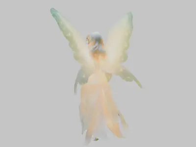 Fantasy Fairy Fir Tree 3D Model Low-poly 3D model