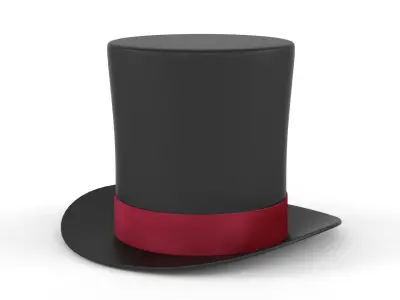 Magician Hat 3D model