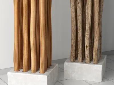 Decor Dry branches part three 3D model