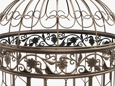 Bird Cage Victorian Style 3D model