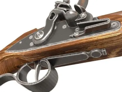 Flintlock  Pistol 3D model