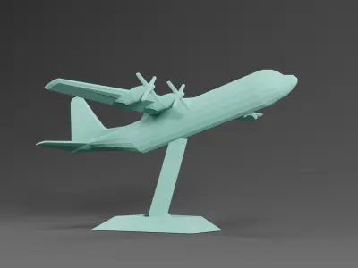 C-130 Plane 3D print model