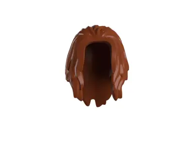 Custom3Dprint Minifigure Accessory - Minifigure Hair S2 - 075 3D print model