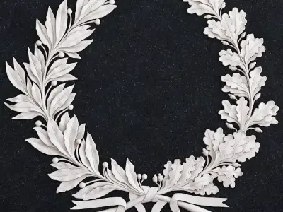 Wreath 1 laurel 3D print model