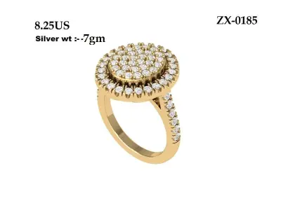 Wedding Ring  3D print model 316