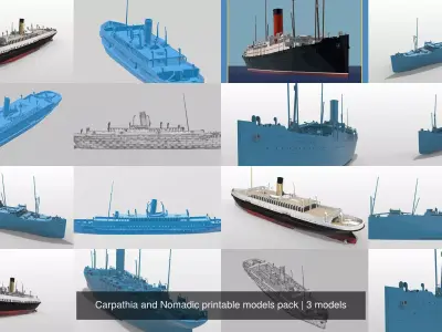 Carpathia and Nomadic printable models pack