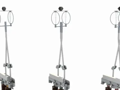 High Voltage Isolation Switch 1 3D model