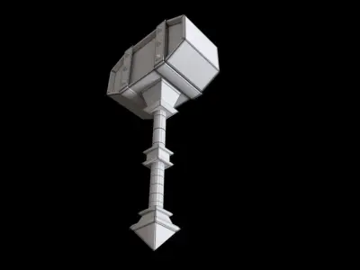 Game Ready Realistic Medieval Weapon Pack Low-poly 3D model