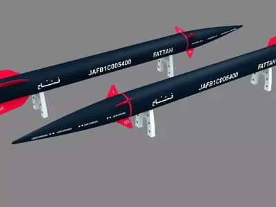 Fattah-01 Hypersonic Missile 3D model