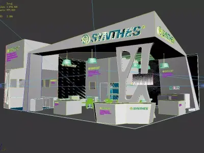 Exhibition - Size - 6X6-3DMAX2009-0023 3D model