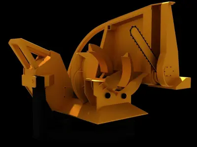 Tree Cutting Machine Free 3D model