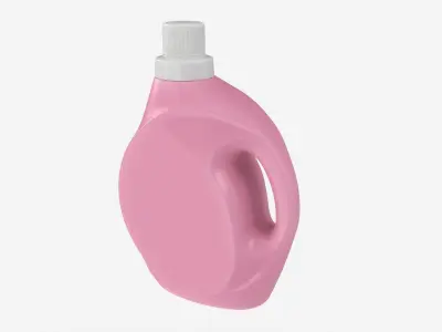 Plastic Bottle with Handle Mockup 03 3D model