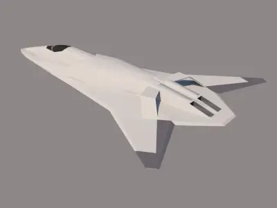 European 6th Gen fighter concept 3D model