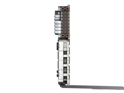 Bloco Manifold SMC SS5Y5 10S6WF53 07B Block 3D model