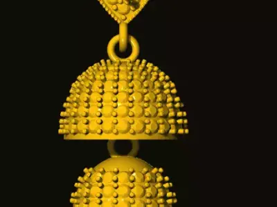 jumka golden bell 3D print model